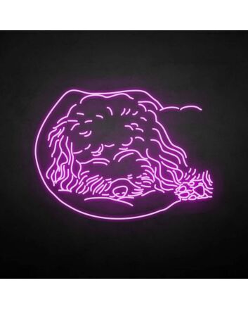 Teddy dog&#39; neon sign