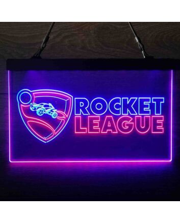 Rocket League Dual LED Neon Sign for Gaming Fans