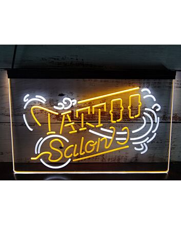 Tattoo Salon Indoor Dual LED Neon Sign for Tattoo Studios