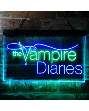 The Vampire Diaries Dual LED Neon Sign for TV Show Fans