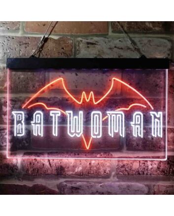 Batwoman Batman Dual LED Neon Sign for Superhero Fans