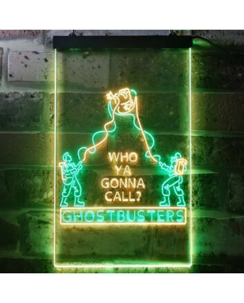 Ghostbusters Dual LED Neon Sign for Movie Fans