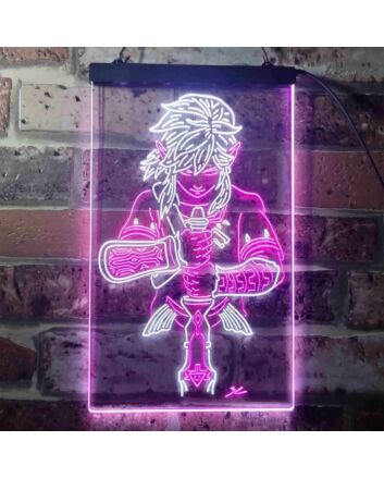 Legend Of Zelda Link Dual LED Neon Sign for Gaming Fans