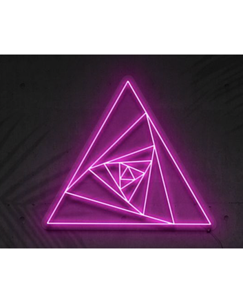 Infinite Triangle Glow Neon Sign for Personalized Decor