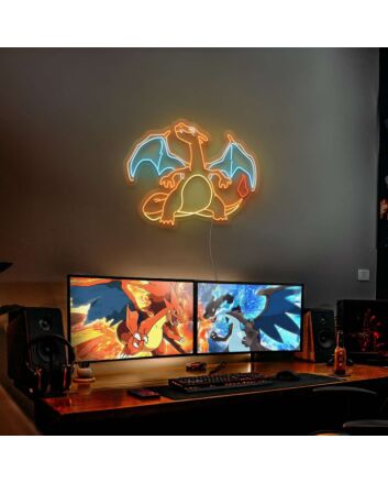 Charizard Neon Sign for Anime Fans