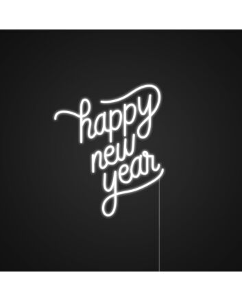 Happy New Year LED Neon Sign for Celebratory Spaces
