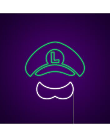 Luigi Neon Sign for Video Game Fans