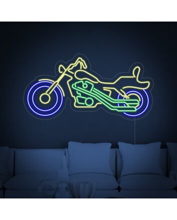 Cozy Motorbike Motorcycle Neon Sign for Biker and Adventure Themes