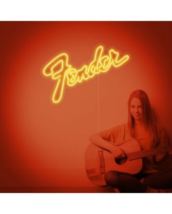 Fender Neon Sign for Music Lovers