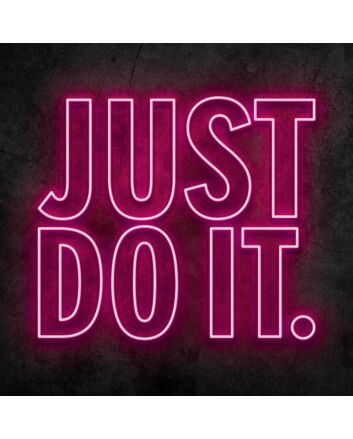 Just Do It Neon Sign for Motivational and Fitness Spaces