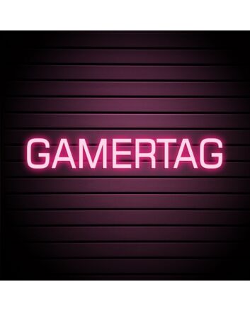 Gamertag Neon Sign for Personalized and Gaming Spaces
