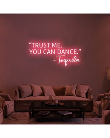 Trust Me You Can Dance Neon Sign for Fun and Social Spaces