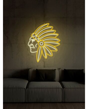 Apache Indian Neon Sign for Cultural and Whimsical Decor