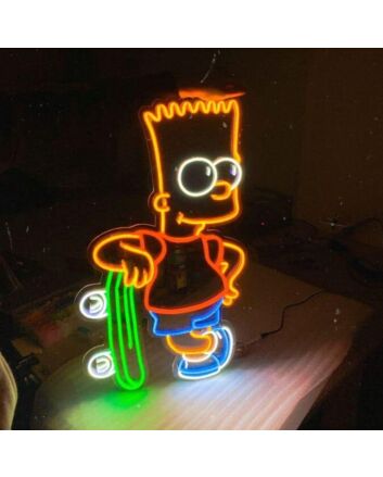 The Simpsons Bart Simpson Neon Sign for TV Show Fans
