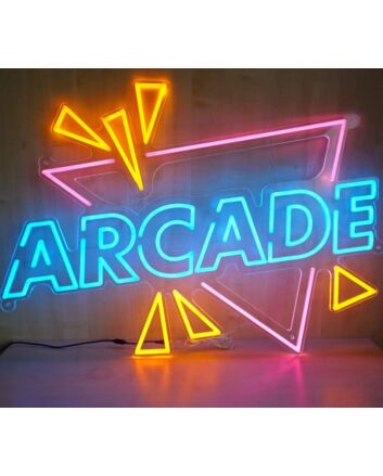Arcade Neon Sign for Gaming and Fun Spaces