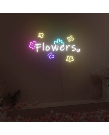 Flowers Neon Sign Fashion Custom Neon Sign Lights Night Lamp LED Neon Sign Light For Home Party