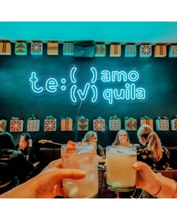 Te Amo Tequila Neon Sign for Fun and Social Spaces