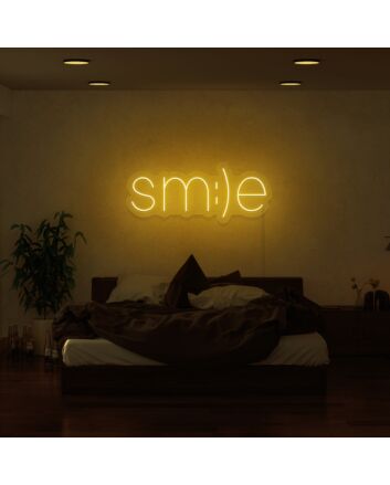 Smile Neon Sign for Positive and Fun Spaces