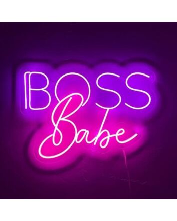 Boss Babe Neon Sign for Empowering and Bold Spaces