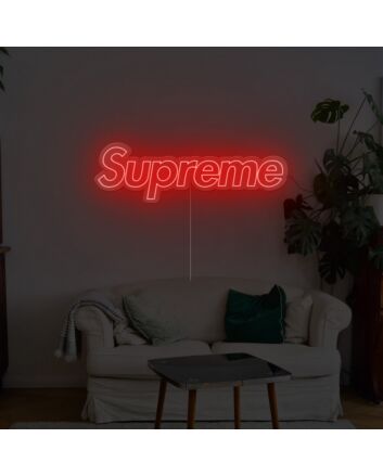 Supreme Neon Sign for Fashion and Stylish Spaces