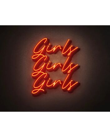 Girls Girls Girls Neon Sign LED for Fun and Playful Spaces