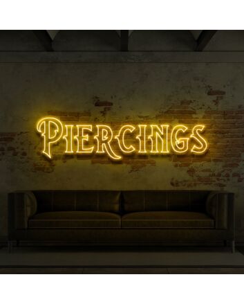 Piercings For Tattoo Studio Neon Sign for Tattoo Studios