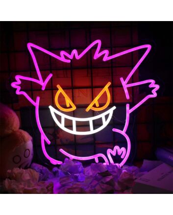 Anime Gengar Neon Sign for Anime Fans