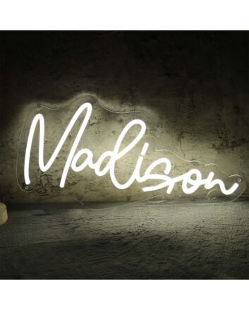 Madison Neon Name Sign for Personalized Decor