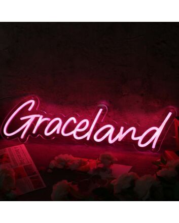 Graceland Red Neon Sign for Music Lovers