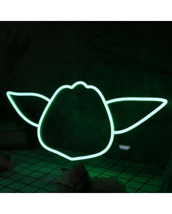 Star War Yoda Green Neon Sign for Star Wars Fans