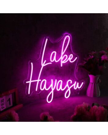 Lake Havasu Pink Neon Sign for City Pride and Cultural Decor