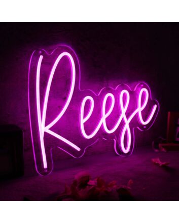 Reese Purple Neon Sign for Personalized Decor