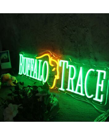 Buffalo Trace Custom Neon Sign for Whiskey Lovers