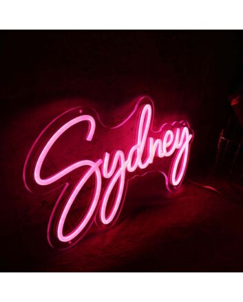 Sydney Red LED Neon Sign for Personalized Decor