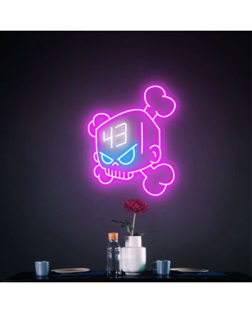 Ken Block 43 Skull Neon Sign Art Neon Light Wall Decor Aesthetic Gifts for Car Enthusiasts