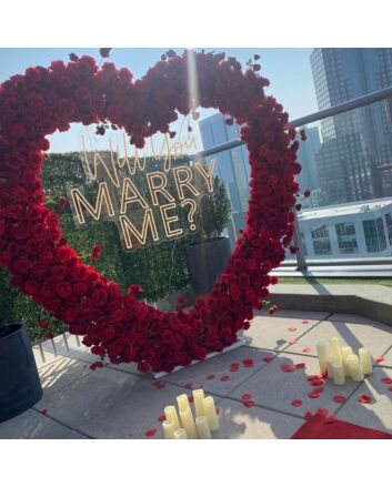 Will You Marry Me Neon Sign Wedding Party Decoration for Engagement and Celebratory Spaces