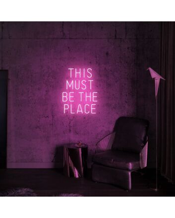 Retro This Must Be The Place Neon Sign for Modern Living Rooms and Offices