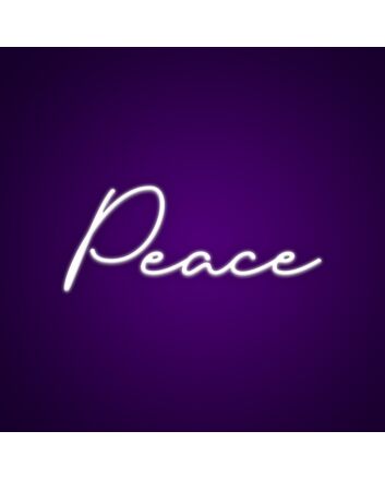 Peace Neon Sign for Positive and Peaceful Decor