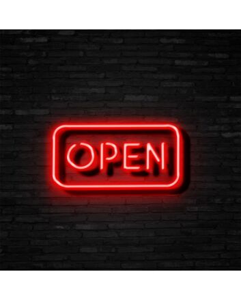 Open Neon Sign for Businesses and Shops