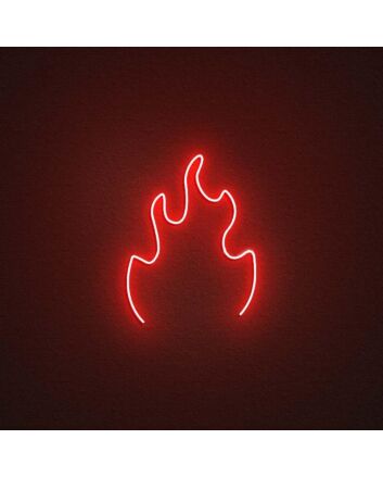Fire Neon Sign for Dynamic and Energetic Spaces