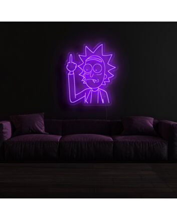 Rick and Morty Neon Sign for Fans and Fun Spaces