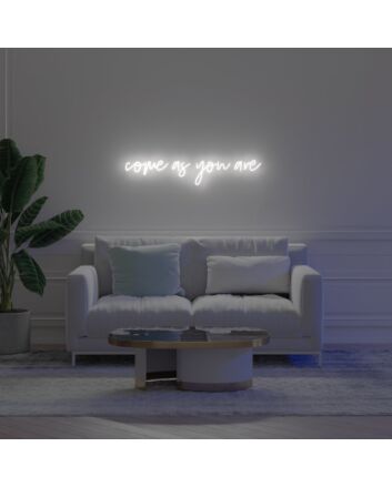 Come As You Are Neon Sign for Welcoming and Inclusive Spaces