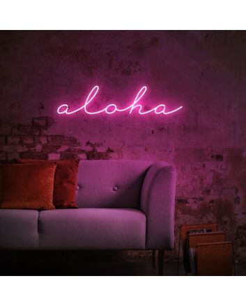 Hawaii Aloha Neon Sign for Tropical and Relaxing Decor