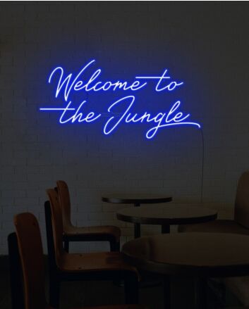 Welcome To The Jungle Neon Sign for Adventurous and Fun Spaces