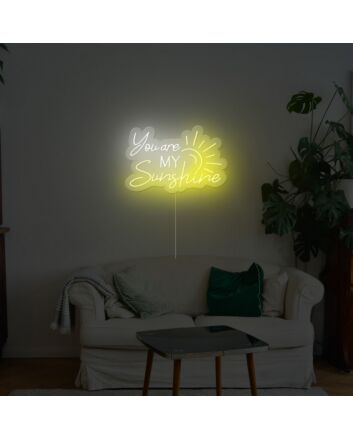 You Are My Sunshine Neon Sign for Positive and Loving Spaces