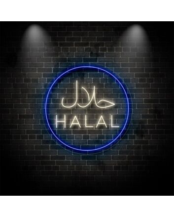 Halal Neon Sign for Cultural and Religious Spaces