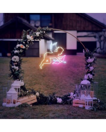 Cupid With Bow And Arrow Neon Sign for Romantic and Fun Spaces