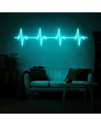 Heartbeat Neon Sign for Romantic and Loving Spaces