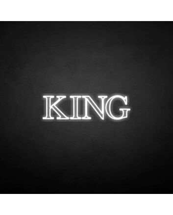 KING&#39; neon sign