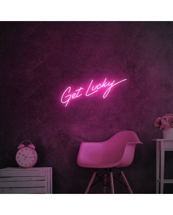 Get Lucky Neon Sign for Fun and Positive Spaces